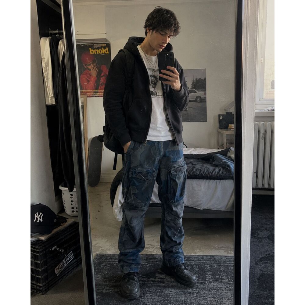 G-STAR Raw Green Gray Cargo Pants Trousers  Mens Size 30